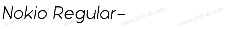 Nokio Regular字体转换 Nokio Regular字体转换
